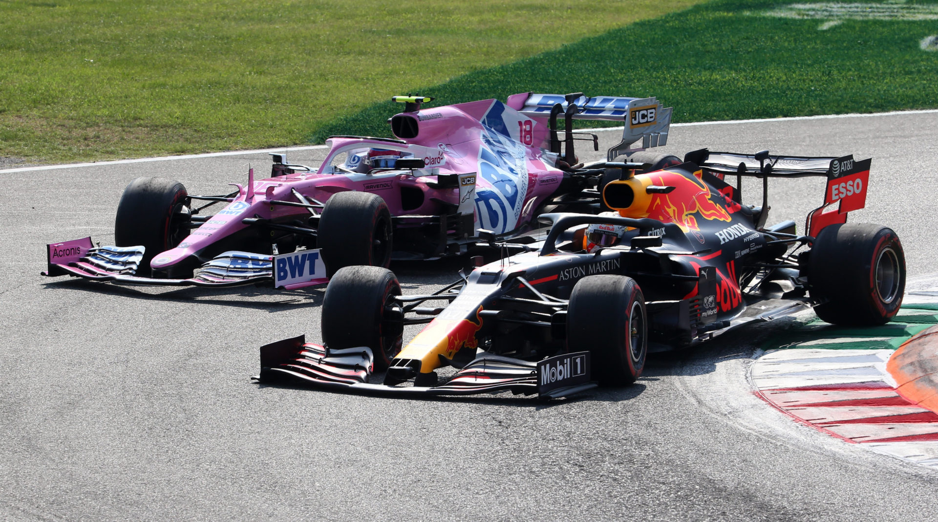 Lance Stroll and Max Verstappen at the Italian Grand Prix