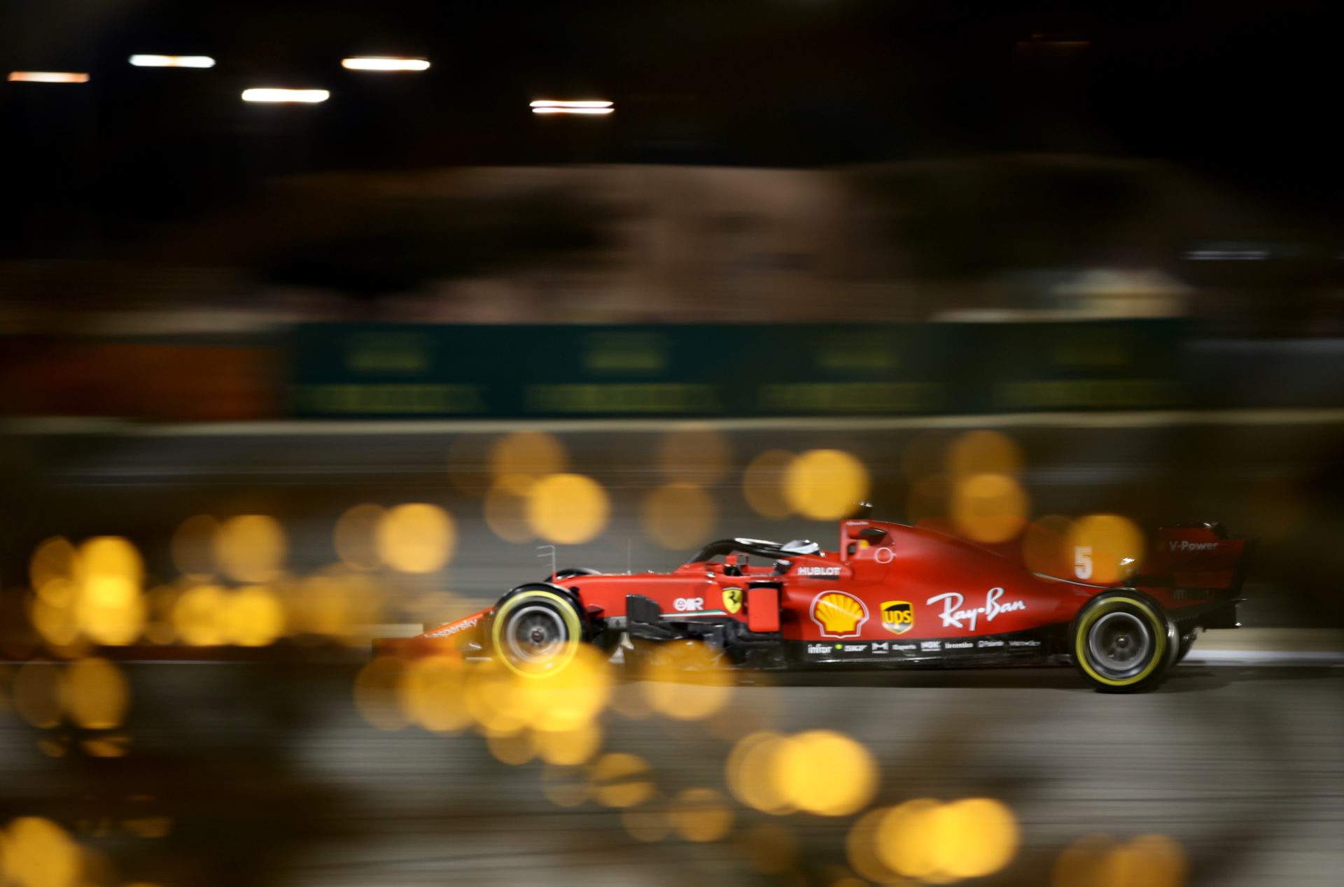 Sebastian Vettel during the qualifying at Bahrain Grand Prix 2020