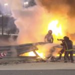 Grosjean survives fiery crash at start of Bahrain GP!