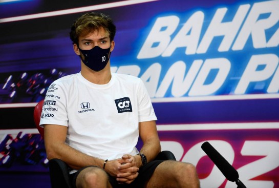 Pierre Gasly (FRA) AlphaTauri in the FIA Press Conference.
26.11.2020. Formula 1 World Championship, Rd 15, Bahrain Grand Prix, Sakhir, Bahrain, Preparation Day.
- www.xpbimages.com, EMail: requests@xpbimages.com © Copyright: FIA Pool Image for Editorial Use Only