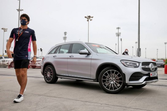 Lance Stroll (CDN) Racing Point F1 Team.
27.11.2020. Formula 1 World Championship, Rd 15, Bahrain Grand Prix, Sakhir, Bahrain, Practice Day
- www.xpbimages.com, EMail: requests@xpbimages.com &copy; Copyright: Moy / XPB Images