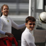 WATCH: Sebastian Vettel and Leclerc Compete in Final Ferrari Hourglass Challenge