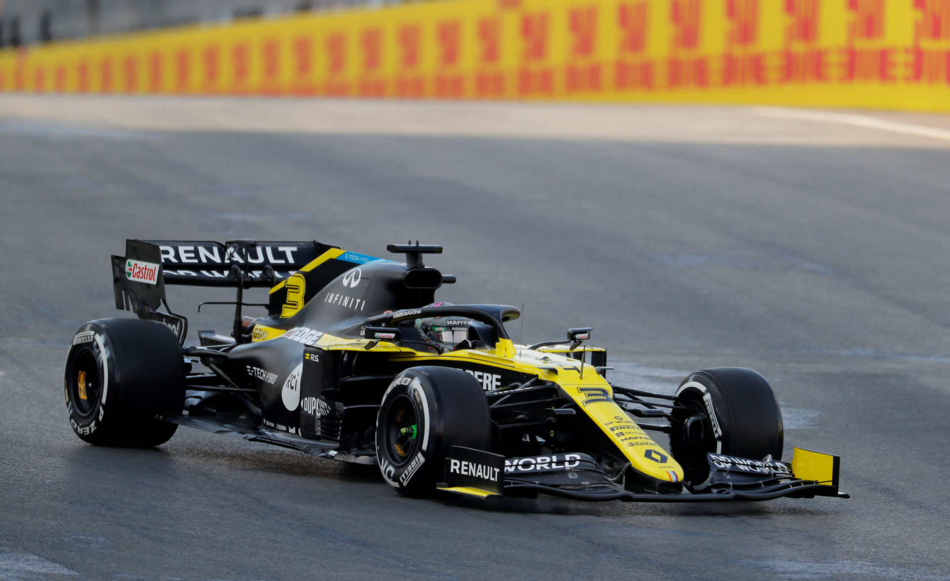 Renault F1 driver Daniel Ricciardo during the Turkish Grand Prix practice