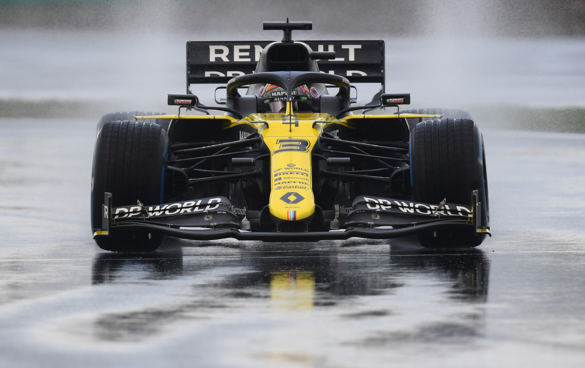 Ricciardo of Renault in action during qualifying in Turkey