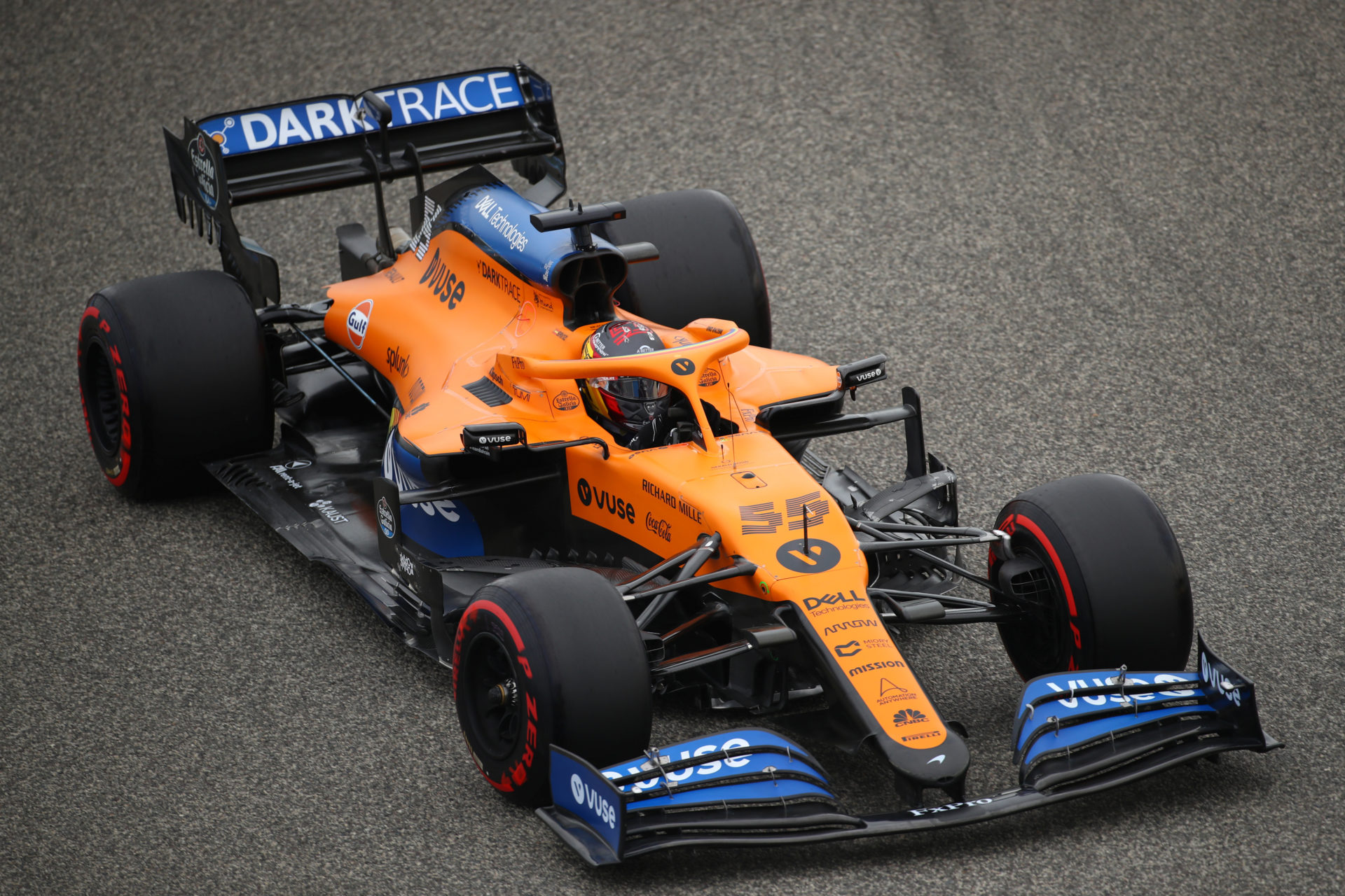Carlos Sainz during practice at the Bahrain GP