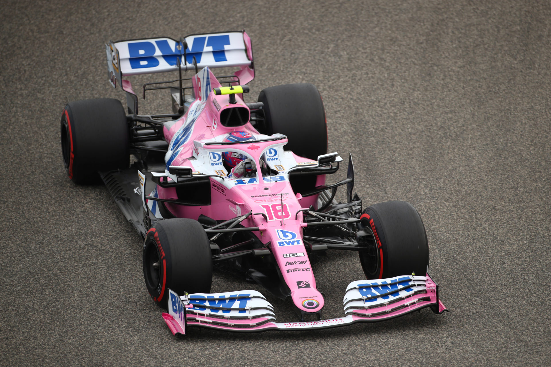 Lance Stroll during the practice session at Bahrain Grand Prix 2020
