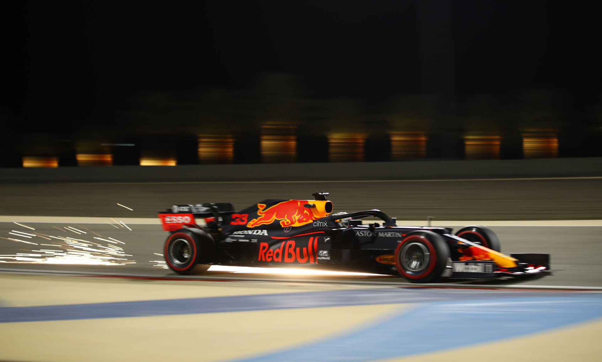 Max Verstappen during the Sakhir GP practice