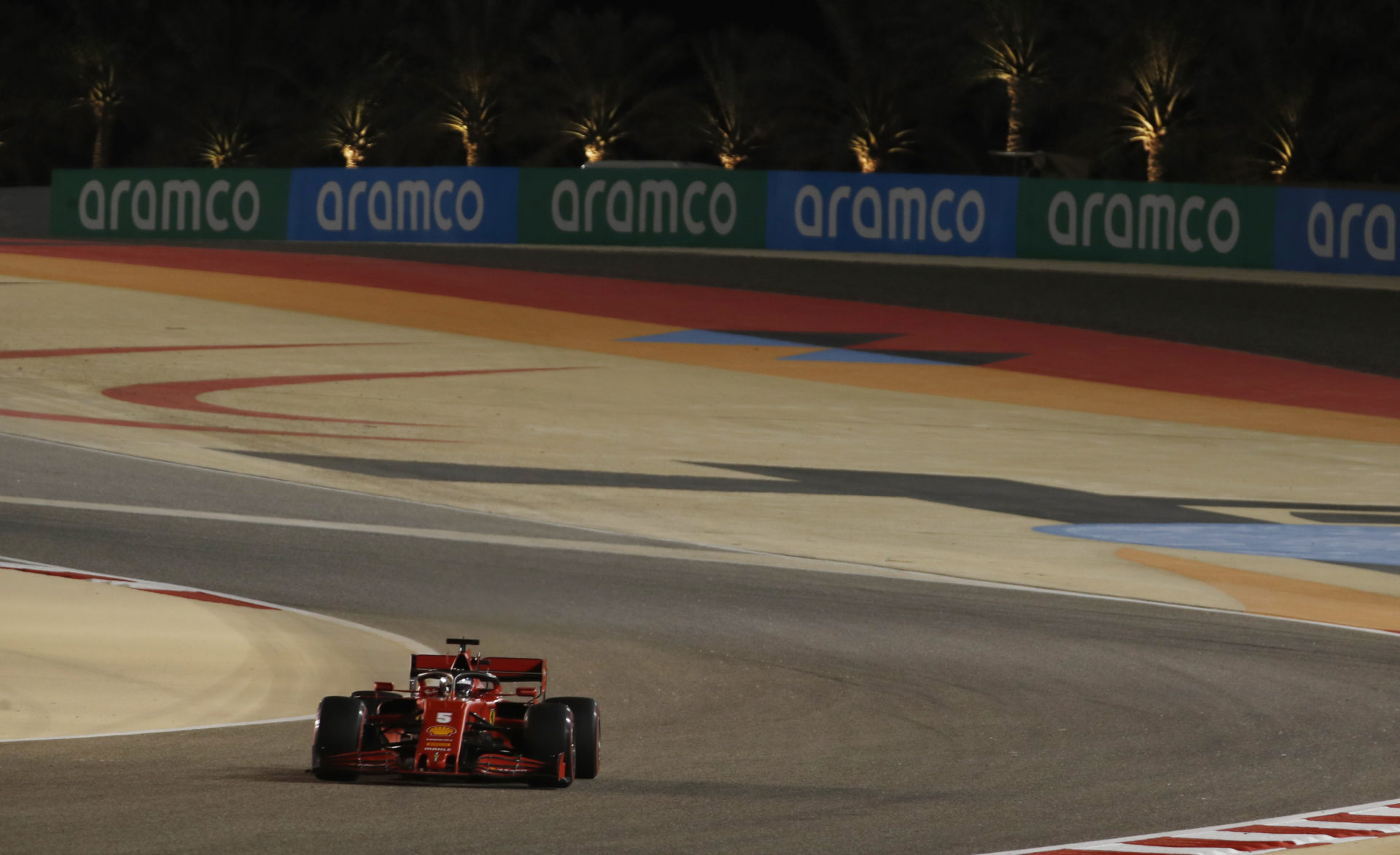 Sebastian Vettel during the Sakhir GP practice