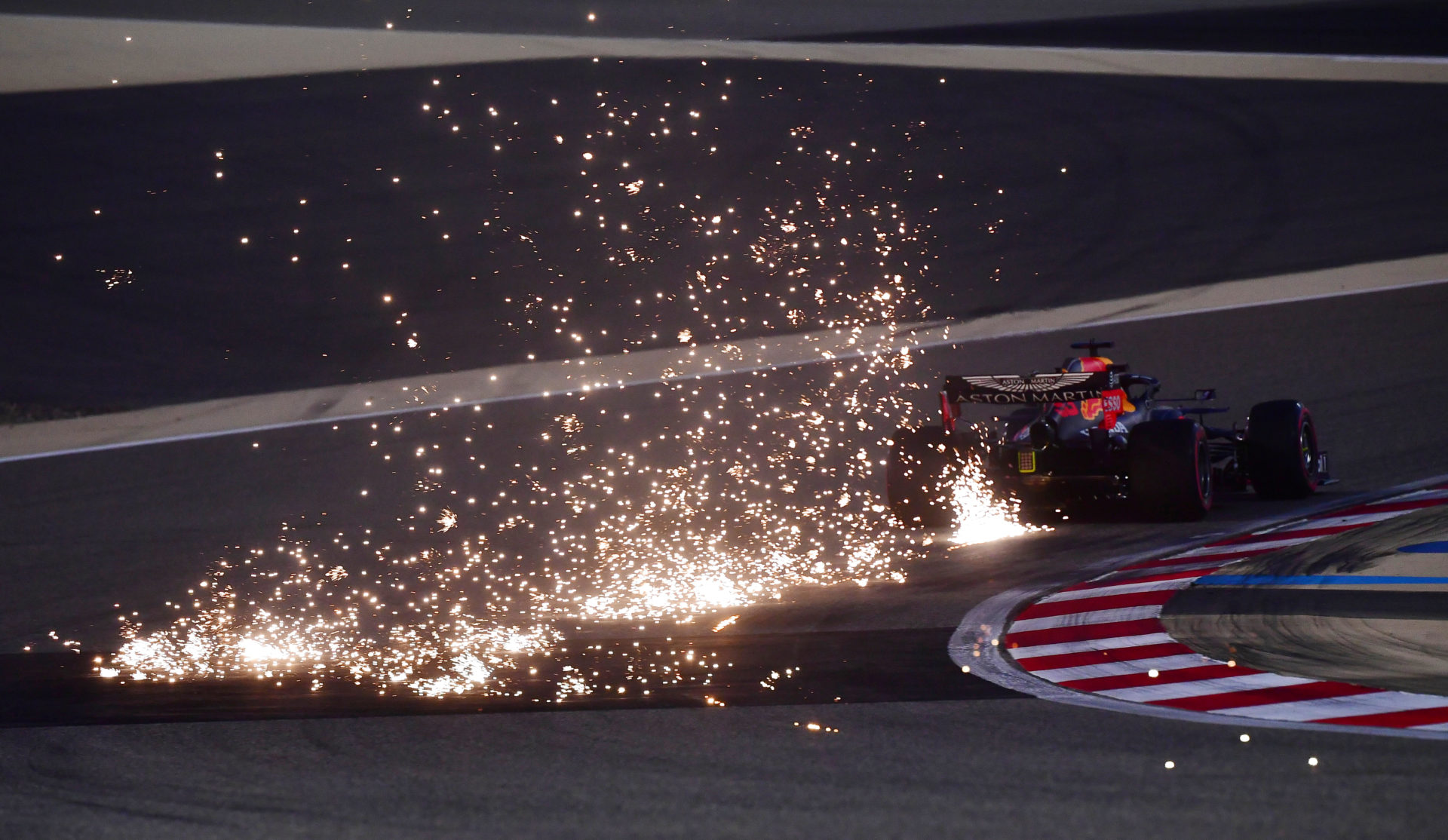 Verstappen flying during the practice session