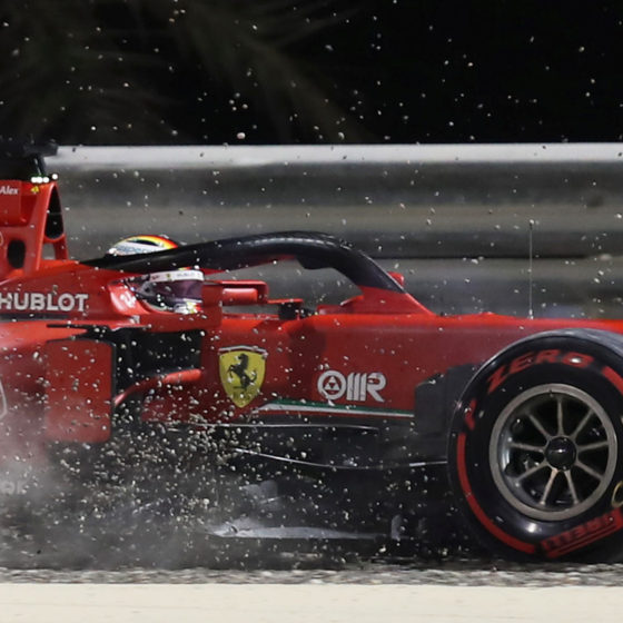 WATCH: Sebastian Vettel Treats Ferrari Crew to Beer After His Final Race in Red