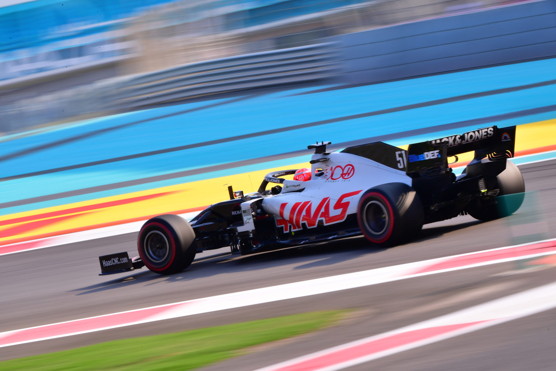 Haas driver Pietro Fittipaldi during the Abu Dhabi GP