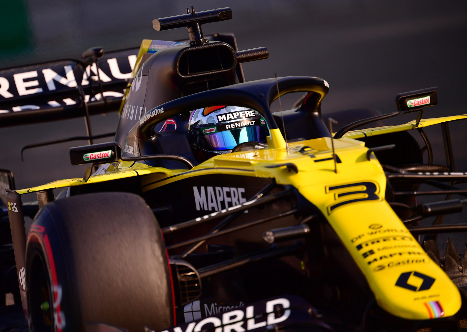 Daniel Ricciardo during practice session at Abu Dhabi GP 2020