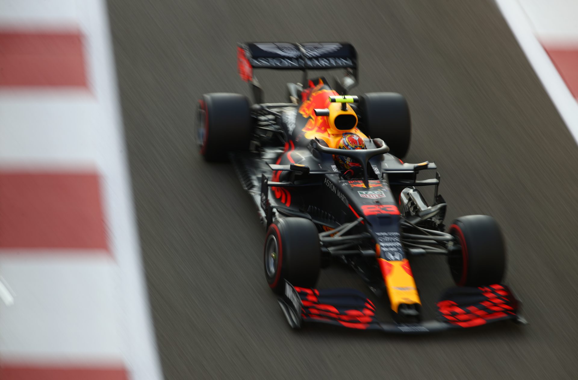 Alex Albon during the Abu Dhabi GP race