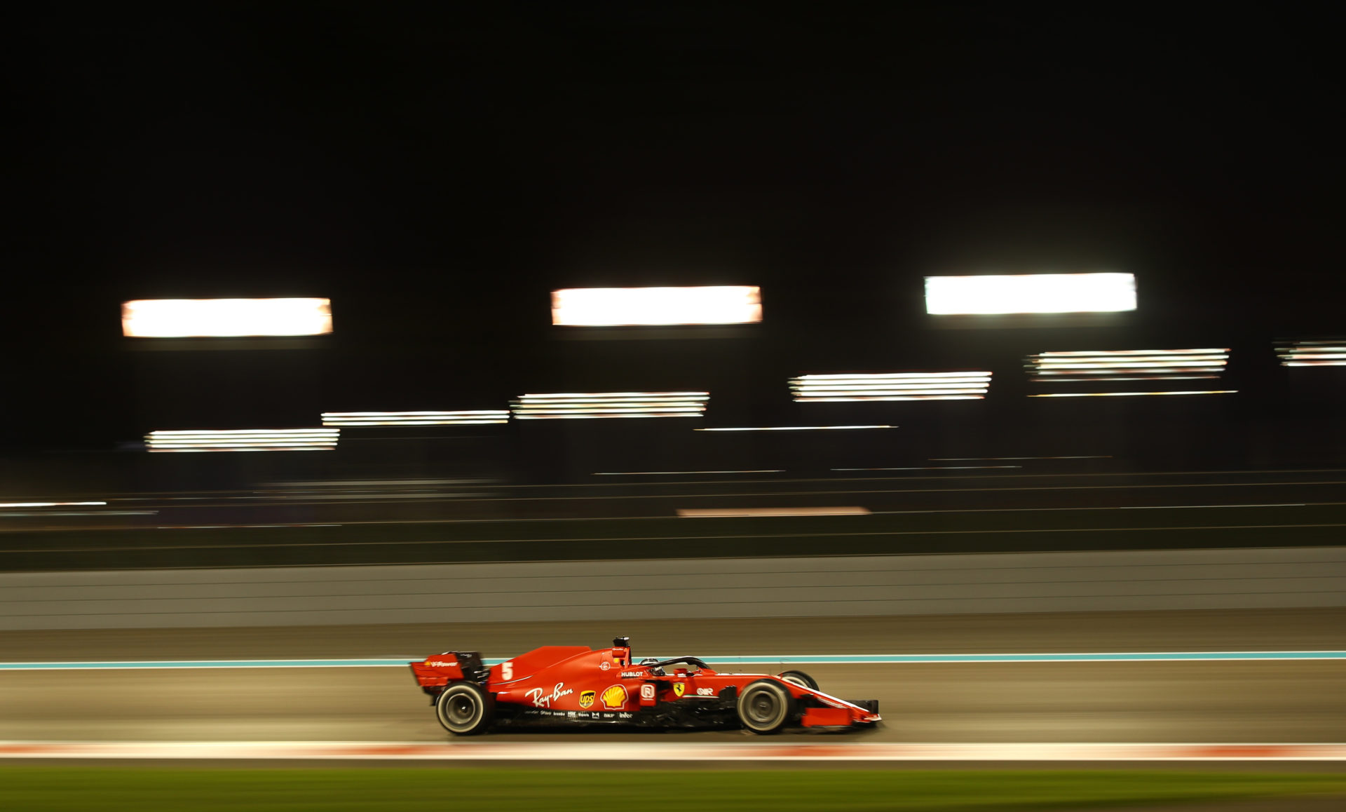 F1-Sebastian Vettel during the race at Abu Dhabi Grand Prix 2020