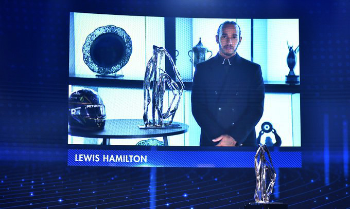 Hamilton crowned champion in virtual ceremony