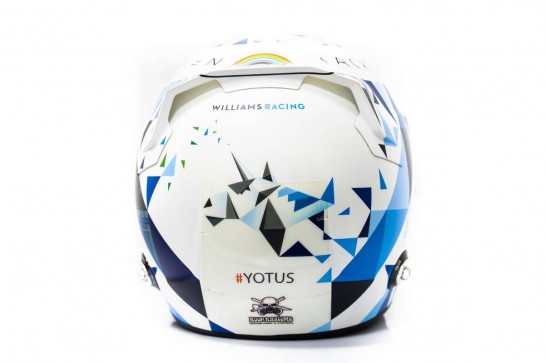 The helmet of Jack Aitken (GBR) / (KOR) Williams Racing.
02.12.2020. Formula 1 World Championship, Rd 16, Sakhir Grand Prix, Sakhir, Bahrain, Preparation Day.
- www.xpbimages.com, EMail: requests@xpbimages.com © Copyright: Bearne / XPB Images