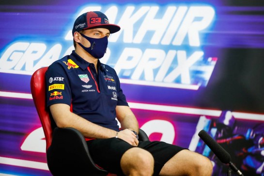 Max Verstappen (NLD) Red Bull Racing in the FIA Press Conference.
03.12.2020. Formula 1 World Championship, Rd 16, Sakhir Grand Prix, Sakhir, Bahrain, Preparation Day.
- www.xpbimages.com, EMail: requests@xpbimages.com © Copyright: FIA Pool Image for Editorial Use Only
