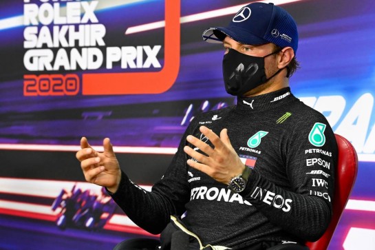 George Russell (GBR) Mercedes AMG F1 in the post qualifying FIA Press Conference.
05.12.2020. Formula 1 World Championship, Rd 16, Sakhir Grand Prix, Sakhir, Bahrain, Qualifying Day.
- www.xpbimages.com, EMail: requests@xpbimages.com &copy; Copyright: FIA Pool Image for Editorial Use Only