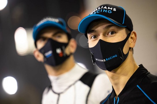 Jack Aitken (GBR) / (KOR) Williams Racing and Nicholas Latifi (CDN) Williams Racing.
06.12.2020. Formula 1 World Championship, Rd 16, Sakhir Grand Prix, Sakhir, Bahrain, Race Day.
- www.xpbimages.com, EMail: requests@xpbimages.com &copy; Copyright: Bearne / XPB Images