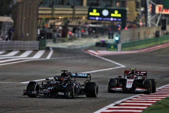George Russell (GBR) Mercedes AMG F1 W11.
06.12.2020. Formula 1 World Championship, Rd 16, Sakhir Grand Prix, Sakhir, Bahrain, Race Day.
- www.xpbimages.com, EMail: requests@xpbimages.com &copy; Copyright: Moy / XPB Images