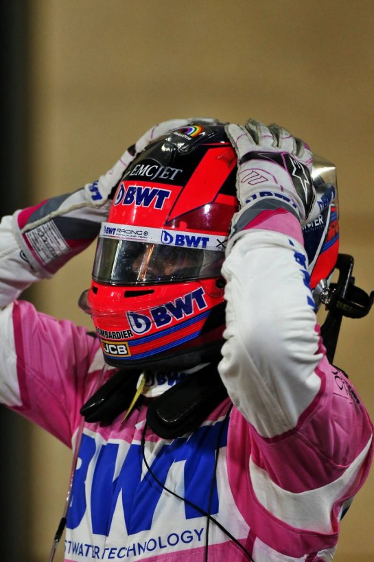 Race winner Sergio Perez (MEX) Racing Point F1 Team celebrates in parc ferme.
06.12.2020. Formula 1 World Championship, Rd 16, Sakhir Grand Prix, Sakhir, Bahrain, Race Day.
- www.xpbimages.com, EMail: requests@xpbimages.com &copy; Copyright: Moy / XPB Images