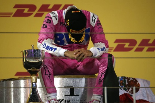 1st place Sergio Perez (MEX) Racing Point F1 Team RP19.
06.12.2020. Formula 1 World Championship, Rd 16, Sakhir Grand Prix, Sakhir, Bahrain, Race Day.
- www.xpbimages.com, EMail: requests@xpbimages.com &copy; Copyright: Batchelor / XPB Images