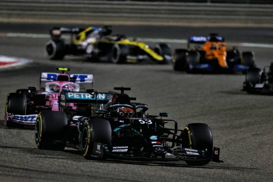 George Russell (GBR) Mercedes AMG F1 W11.
06.12.2020. Formula 1 World Championship, Rd 16, Sakhir Grand Prix, Sakhir, Bahrain, Race Day.
- www.xpbimages.com, EMail: requests@xpbimages.com &copy; Copyright: Moy / XPB Images