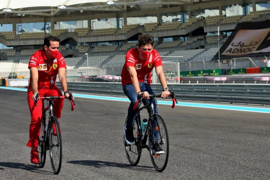 Charles Leclerc (MON) Ferrari rides the circuit.
10.12.2020. Formula 1 World Championship, Rd 17, Abu Dhabi Grand Prix, Yas Marina Circuit, Abu Dhabi, Preparation Day.
- www.xpbimages.com, EMail: requests@xpbimages.com © Copyright: Batchelor / XPB Images