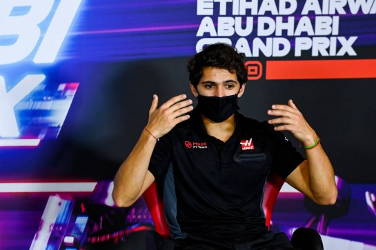 Pietro Fittipaldi (BRA) Haas F1 Team in the FIA Press Conference.
10.12.2020. Formula 1 World Championship, Rd 17, Abu Dhabi Grand Prix, Yas Marina Circuit, Abu Dhabi, Preparation Day.
- www.xpbimages.com, EMail: requests@xpbimages.com © Copyright: FIA Pool Image for Editorial Use Only