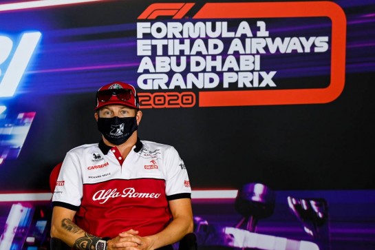 Kimi Raikkonen (FIN) Alfa Romeo Racing in the FIA Press Conference.
10.12.2020. Formula 1 World Championship, Rd 17, Abu Dhabi Grand Prix, Yas Marina Circuit, Abu Dhabi, Preparation Day.
- www.xpbimages.com, EMail: requests@xpbimages.com © Copyright: FIA Pool Image for Editorial Use Only