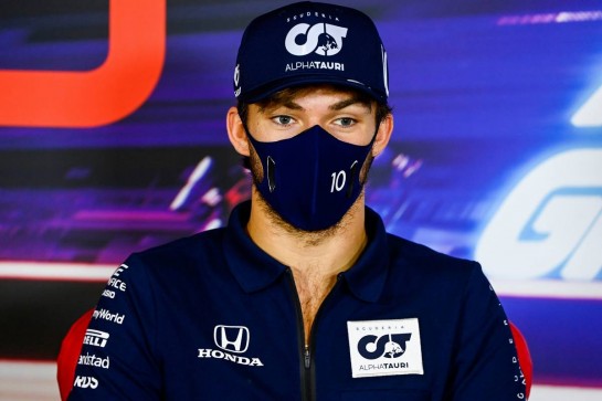Pierre Gasly (FRA) AlphaTauri in the FIA Press Conference.
10.12.2020. Formula 1 World Championship, Rd 17, Abu Dhabi Grand Prix, Yas Marina Circuit, Abu Dhabi, Preparation Day.
- www.xpbimages.com, EMail: requests@xpbimages.com © Copyright: FIA Pool Image for Editorial Use Only