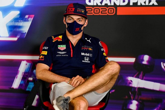 Max Verstappen (NLD) Red Bull Racing in the FIA Press Conference.
10.12.2020. Formula 1 World Championship, Rd 17, Abu Dhabi Grand Prix, Yas Marina Circuit, Abu Dhabi, Preparation Day.
- www.xpbimages.com, EMail: requests@xpbimages.com © Copyright: FIA Pool Image for Editorial Use Only