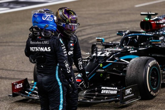 Valtteri Bottas (FIN) Mercedes AMG F1 and Lewis Hamilton (GBR) Mercedes AMG F1 in parc ferme.
13.12.2020. Formula 1 World Championship, Rd 17, Abu Dhabi Grand Prix, Yas Marina Circuit, Abu Dhabi, Race Day.
- www.xpbimages.com, EMail: requests@xpbimages.com © Copyright: FIA Pool Image for Editorial Use Only