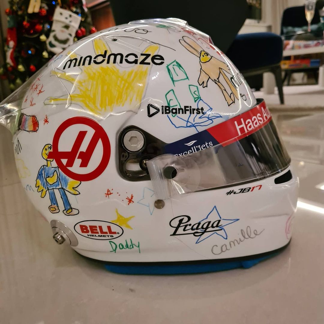 Grosjean misses opportunity to wear children’s helmet design