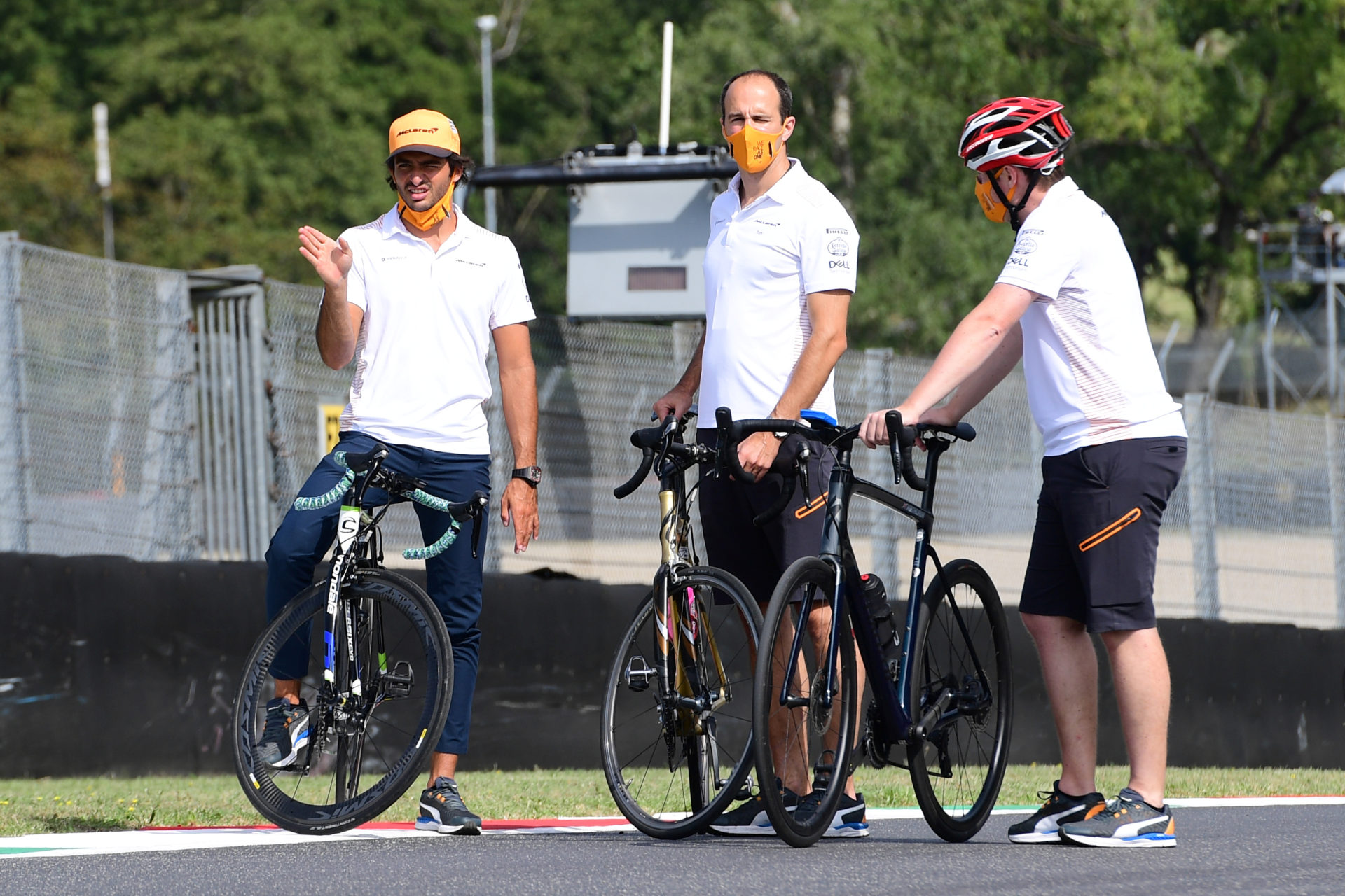 McLaren Drivers Carlos Sainz Inspect the Circuit at Mugello