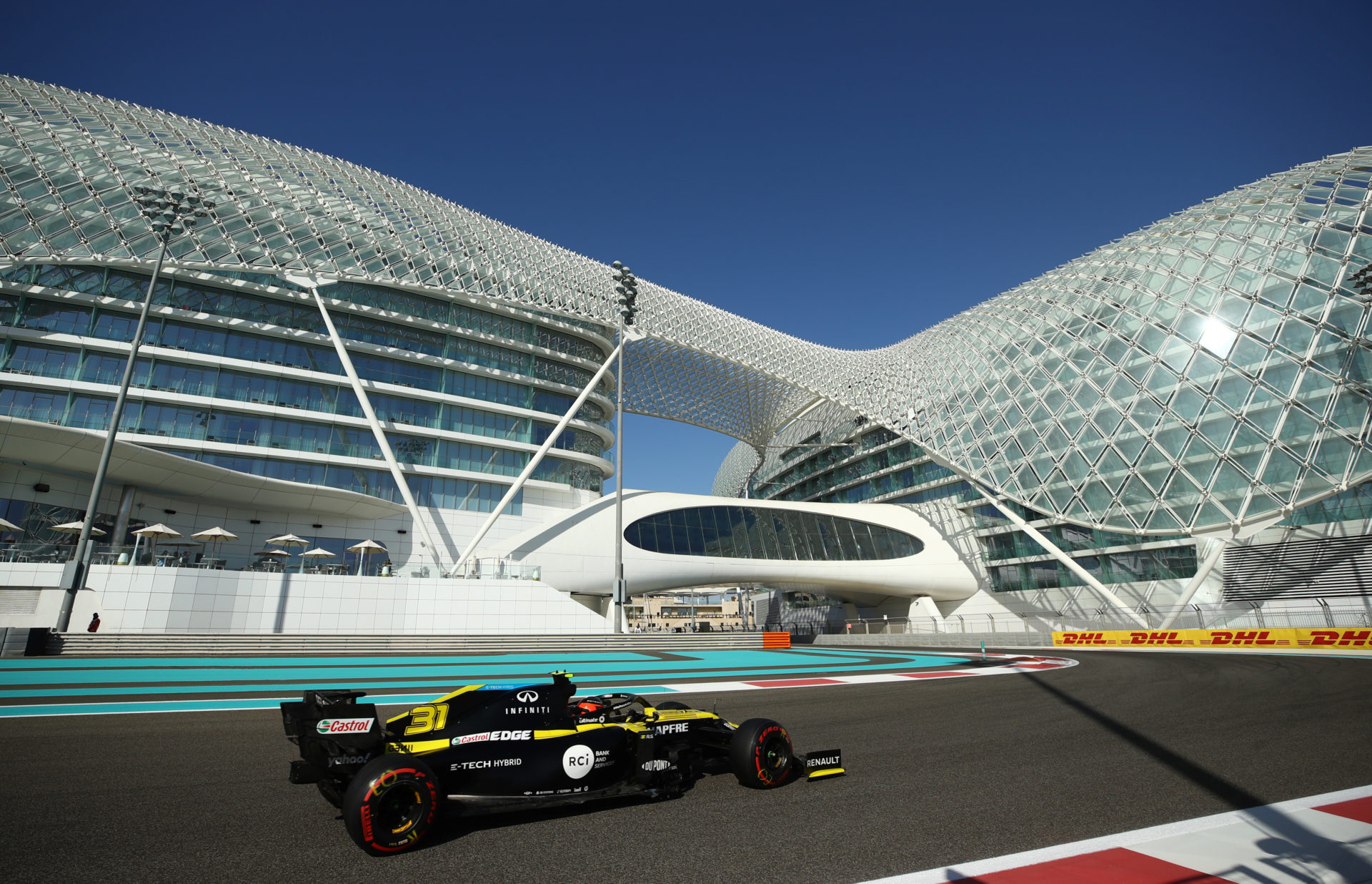 Renault driver Daniel Ricciardo during practice session at Abu Dhabi GP 2020