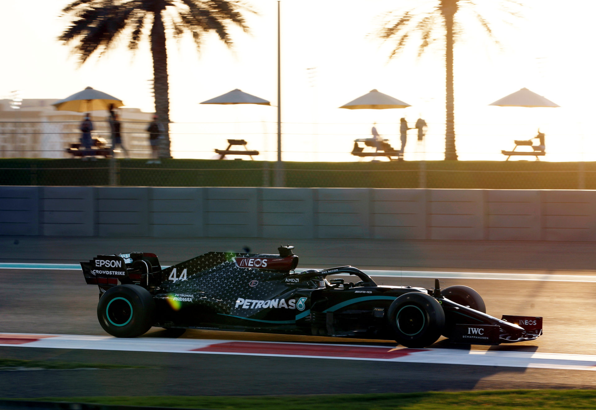 Lewis Hamilton during the Abu Dhabi GP practice