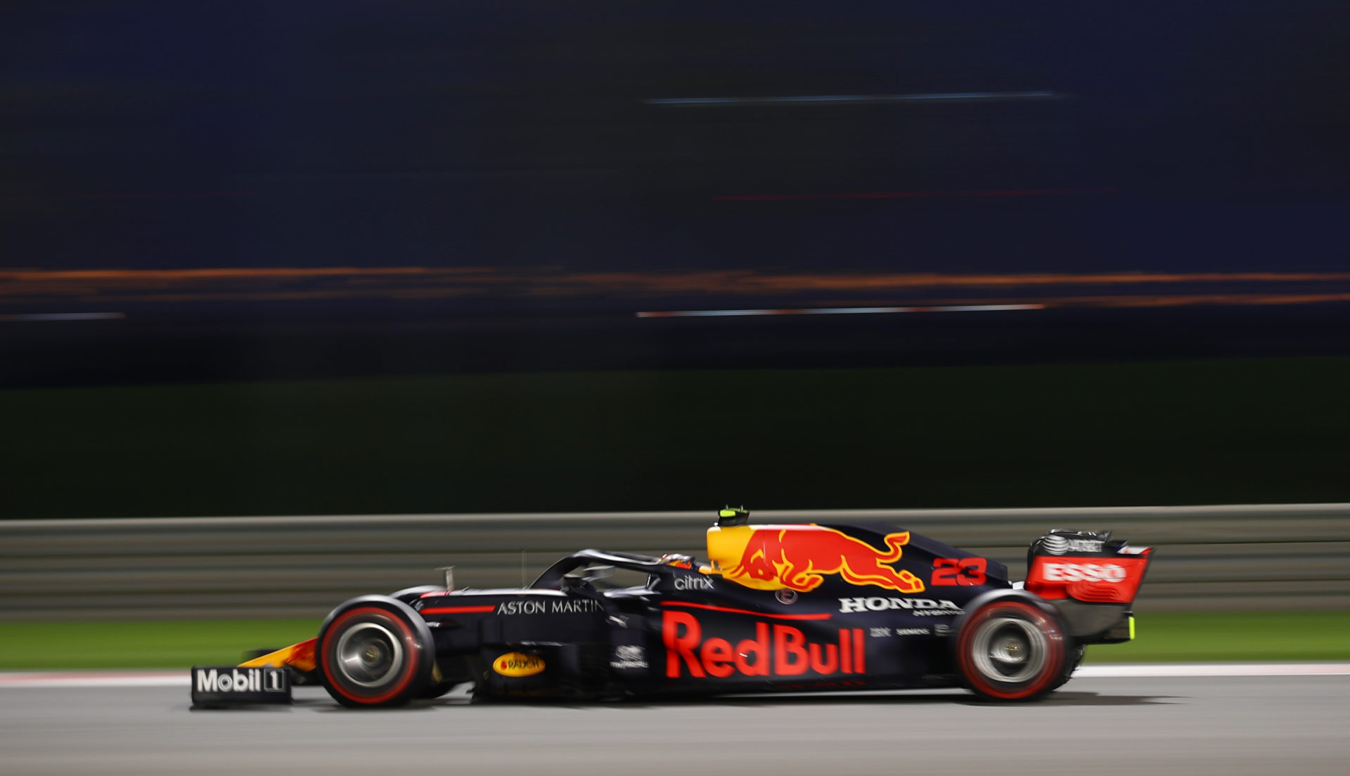Red Bull Formula One driver Alex Albon during the Abu Dhabi GP race