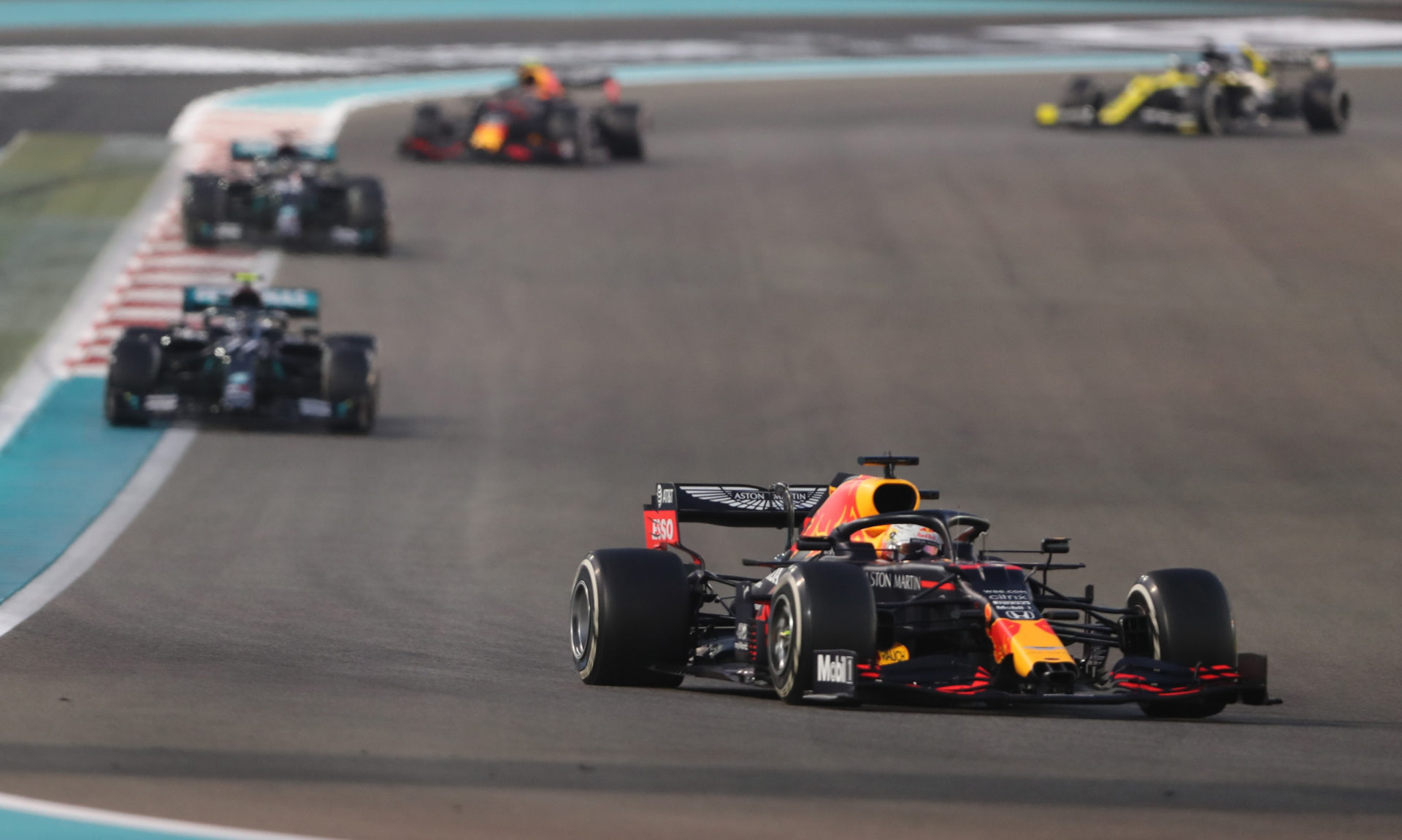 Max Verstappen during the Abu Dhabi GP race