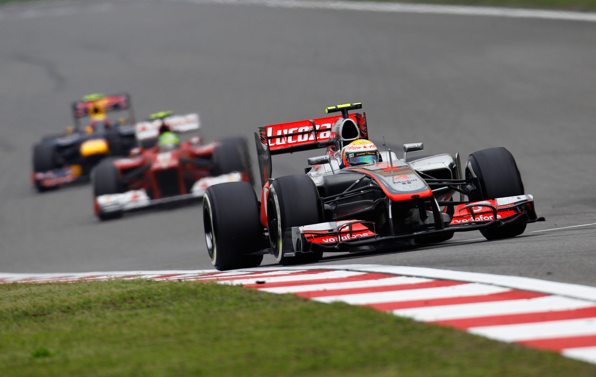 Lewis Hamilton in action during the Chinese GP 2012