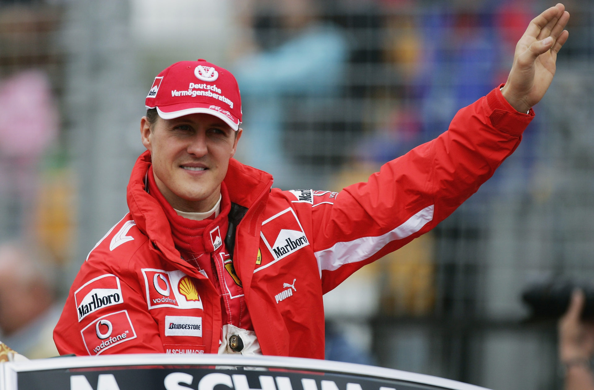 Former Ferrari driver Michael Schumacher ahead of the Australian GP