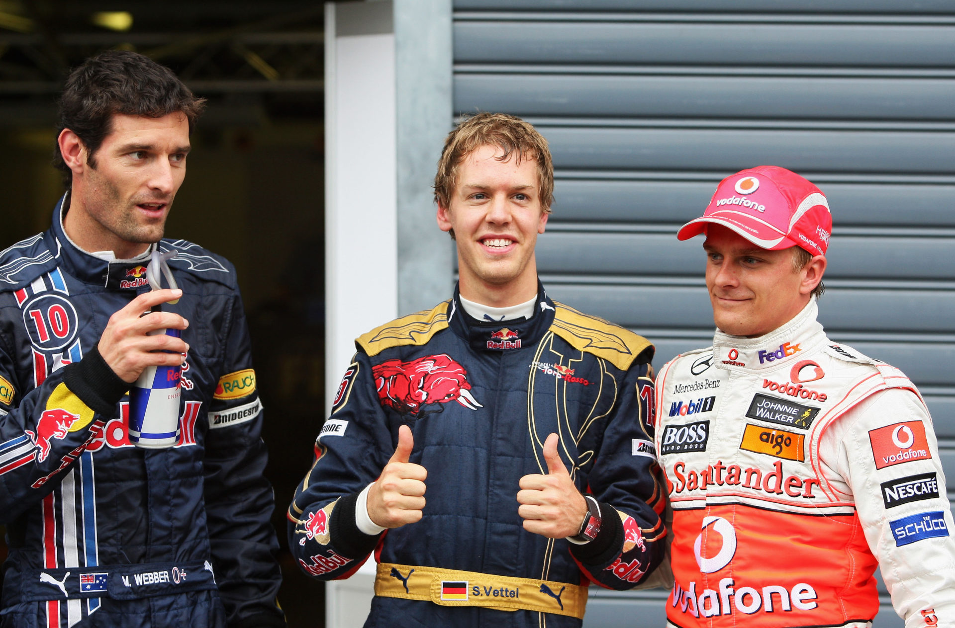 Sebastian Vettel with Red Bull in 2013 race at Monza