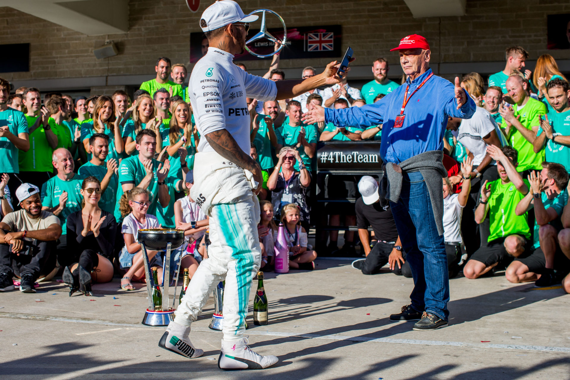 Mercedes' Lewis Hamilton is in a contract standoff