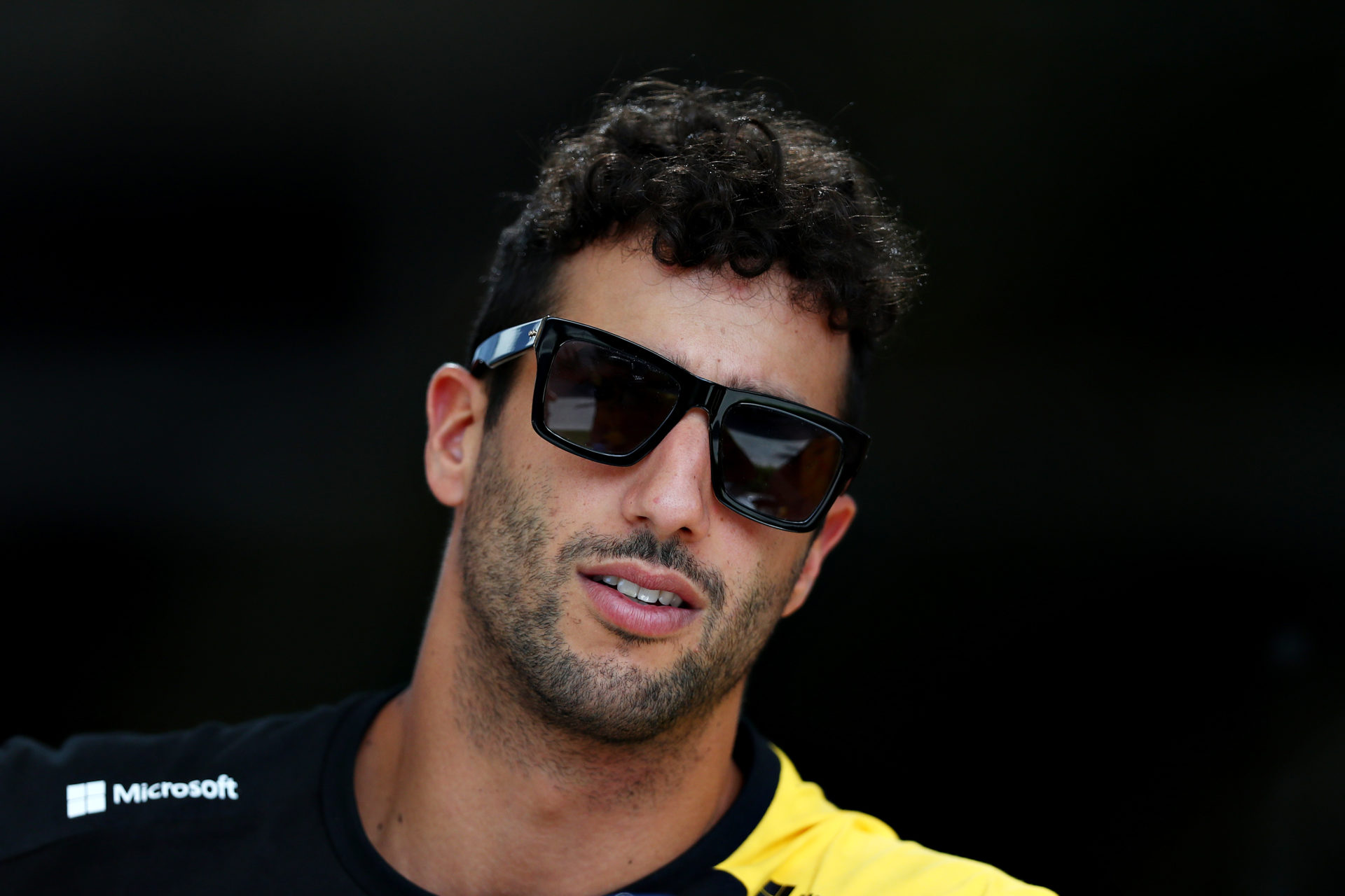 Daniel Ricciardo at the paddock during the Bahrain Grand Prix