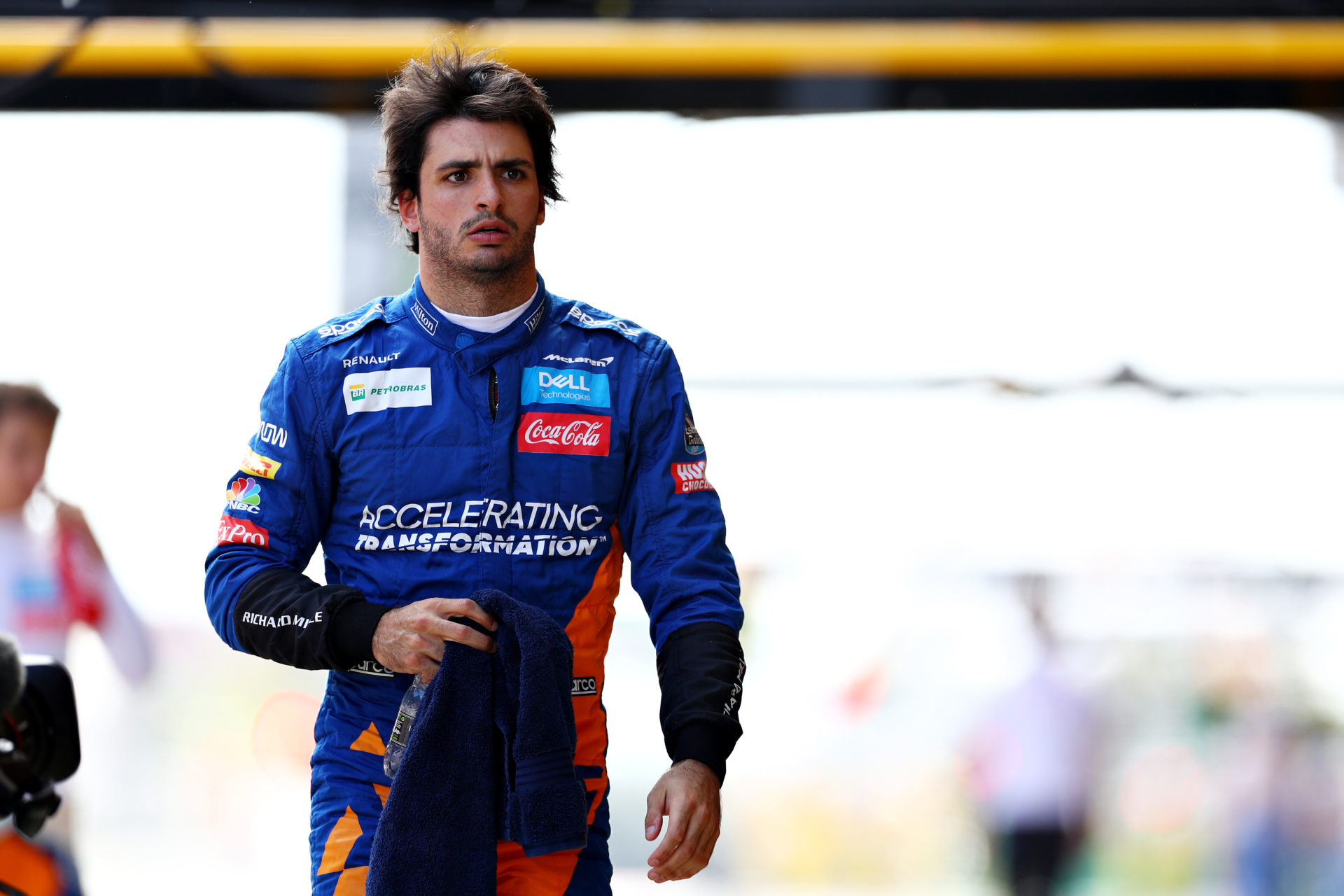 Carlos Sainz during qualifying ahead of the Spanish Grand Prix