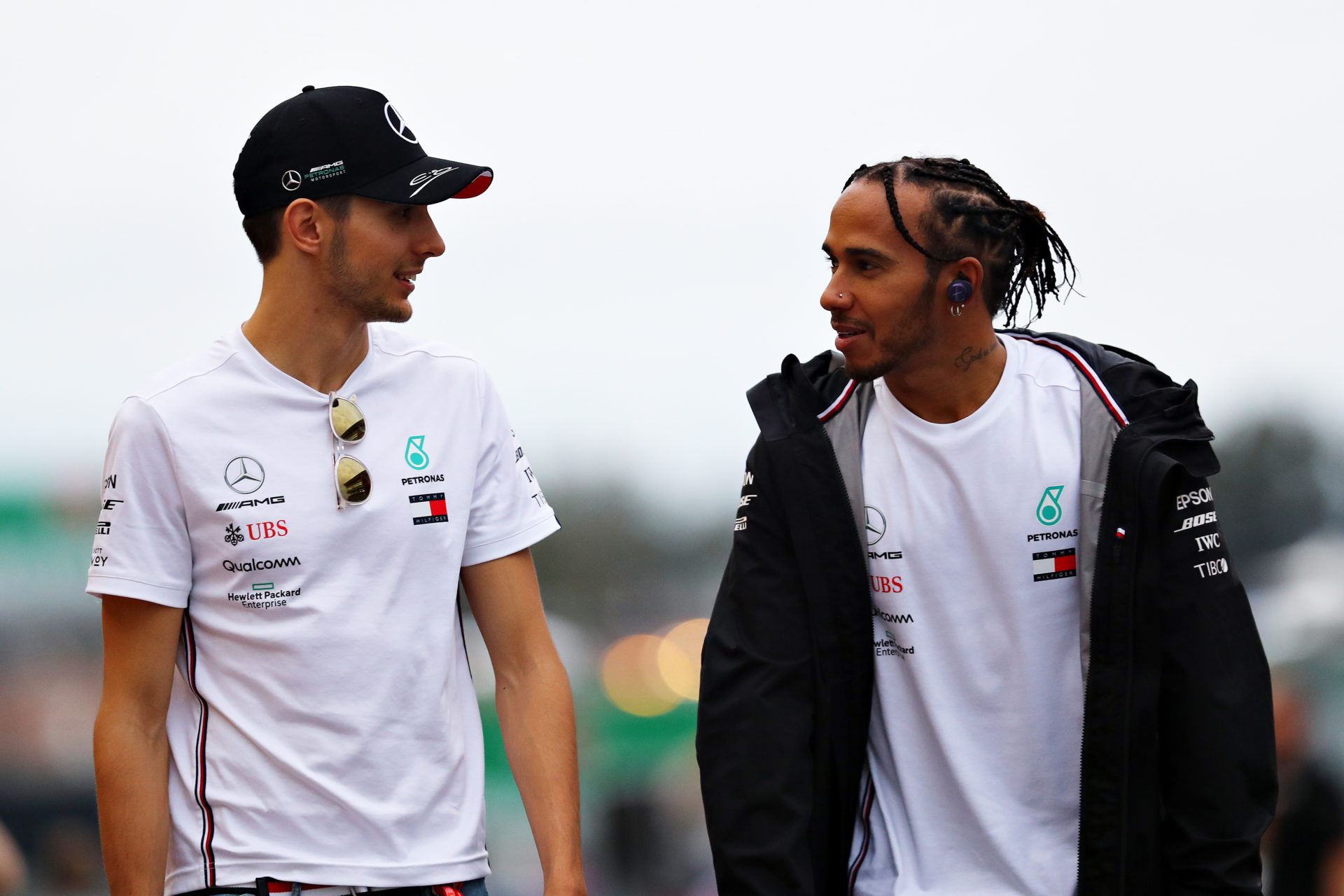 Lewis Hamilton and George Russell at Suzuka