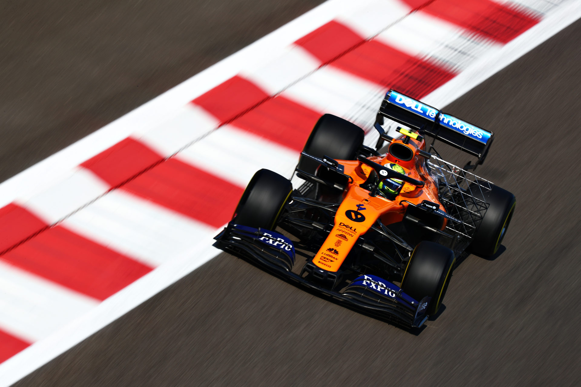 Lando Norris at the Abu Dhabi circuit