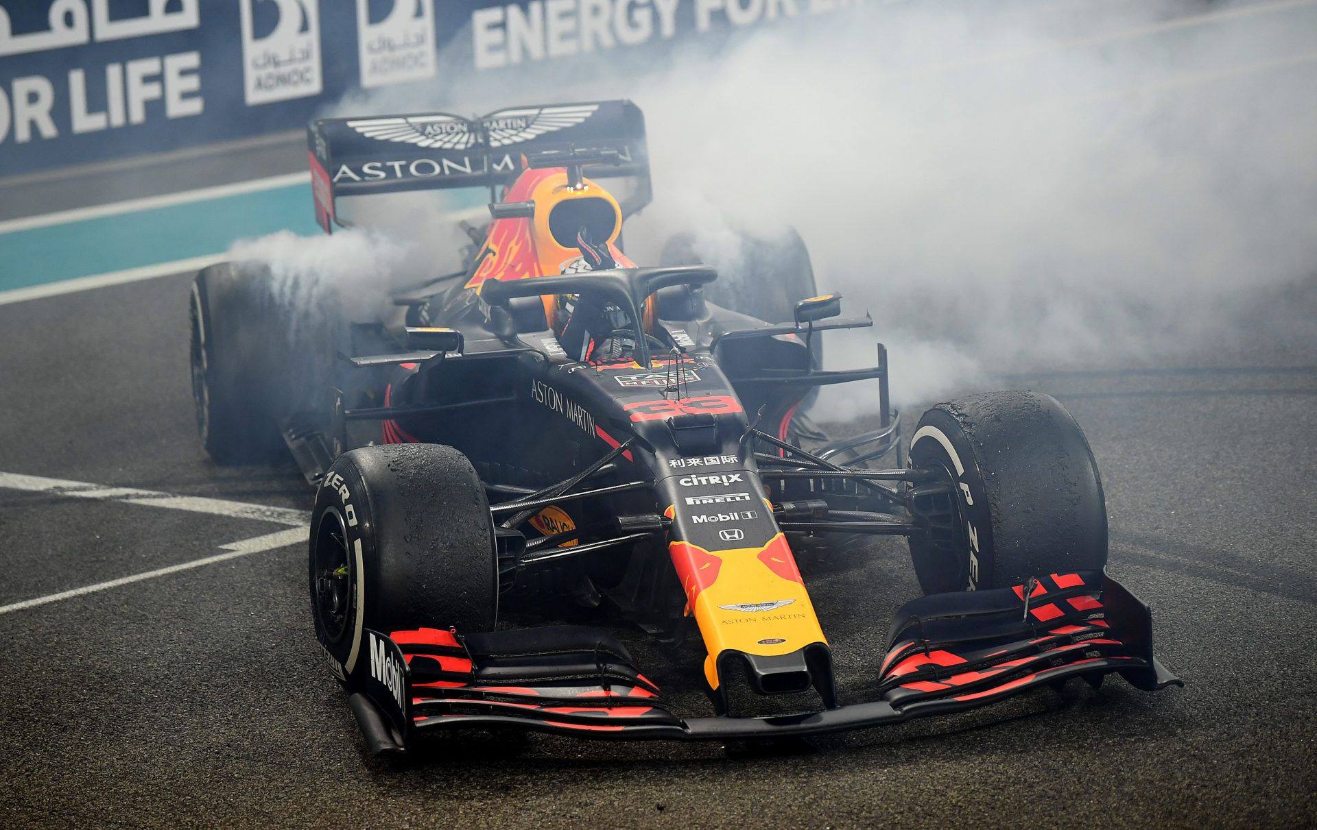 Red Bull driver Max Verstappen following the Abu Dhabi GP