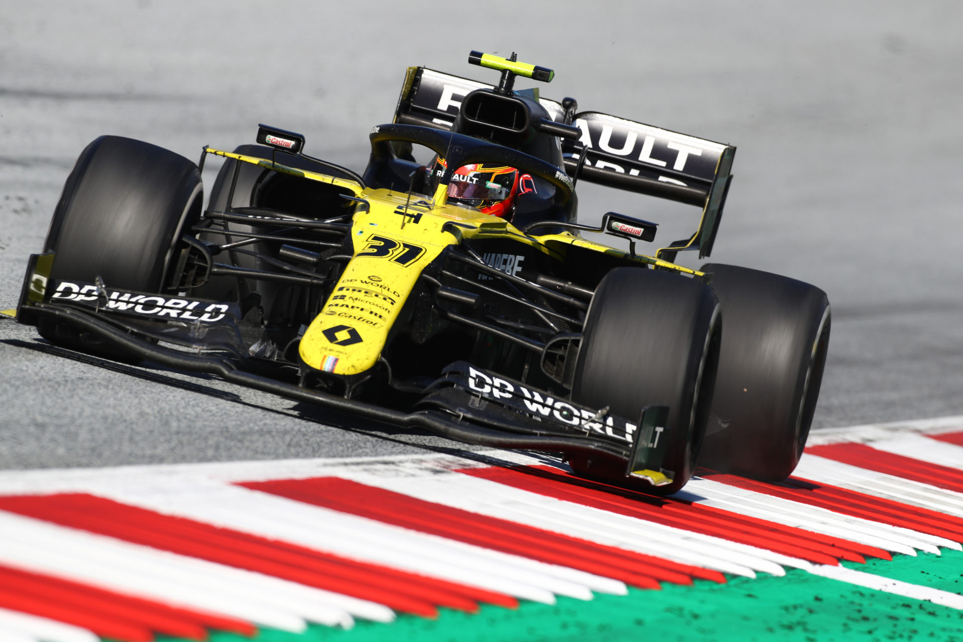 Renault's Esteban Ocon in action at Austria