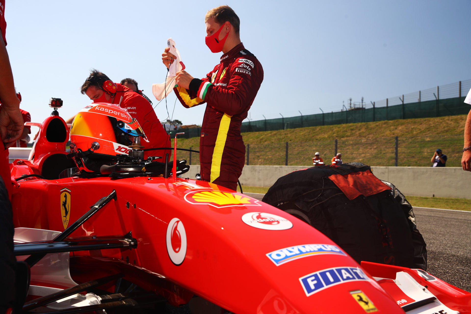 Mick Schumacher ahead of the Tuscany Grand Prix